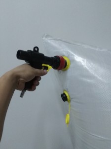 HS-1013A Inflador de ar com pistola com sistema travável e cabeça para saco de proteção