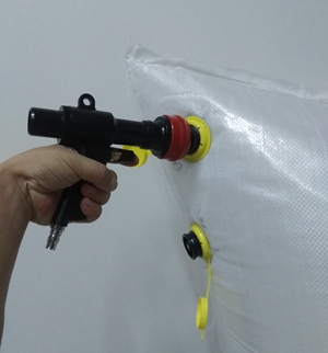 Inflador de aire de pistola de deflación rápida para bolsa de estiba (menos de 60 s para bolsa de 116x120 cm)