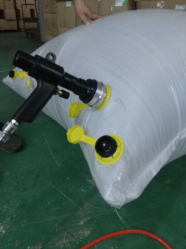 HS1013B Lockable system gun air inflator for dunnage bag with matal