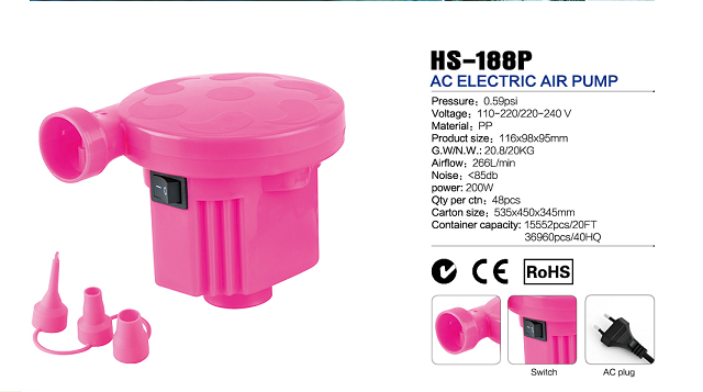 HS-188P AC electric air pump