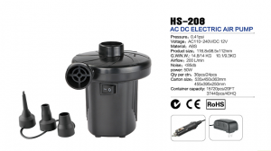 Pompa pneumatica elettrica HS-208 AC e DC