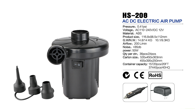 pompa ad aria elettrica HS-208 AC e DC