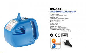 HS-506 elektrikli balon hava pompası