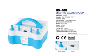 HS-518 ikili nozül elektrik balon pompası